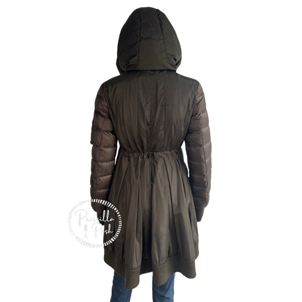 Moncler Drawstring-Back Puffer Jacket Olive Green… - image 6